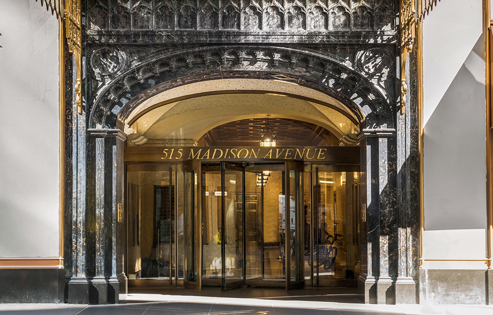 GFP Real Estate leases 18,849 s/f to five tenants at 515 Madison Ave.